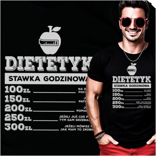 Koszulka Dietetyk Stawka Godzinowa