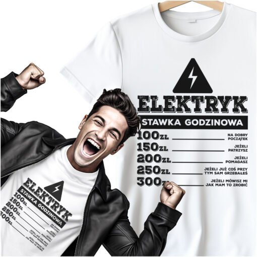 Koszulka Elektryk Stawka Godzinowa