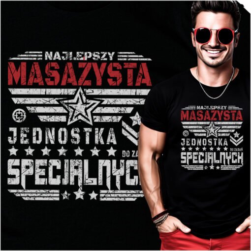 Koszulka Masazysta Jednostka do zadan Specjalnych