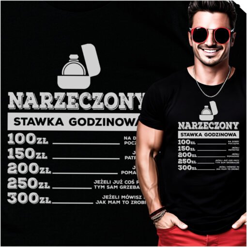 Koszulka Narzeczony Stawka Godzinowa