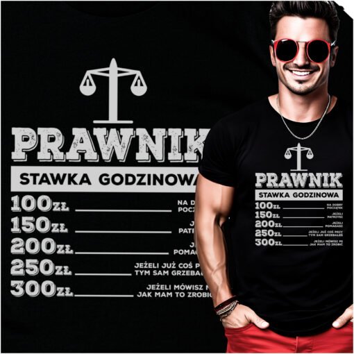 Koszulka Prawnik Stawka Godzinowa