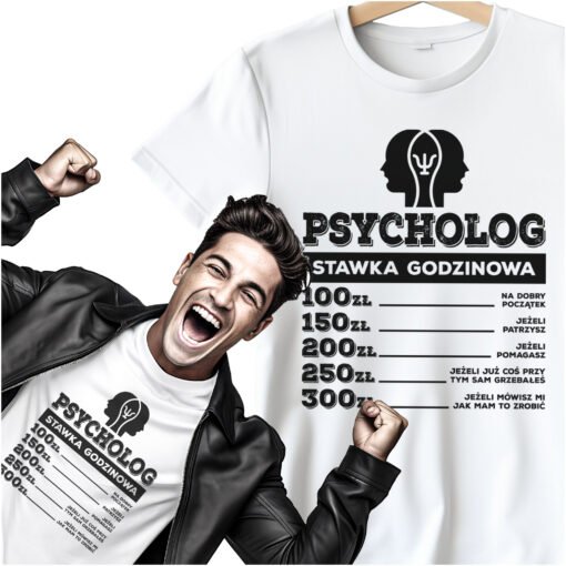 Koszulka Psycholog Stawka Godzinowa