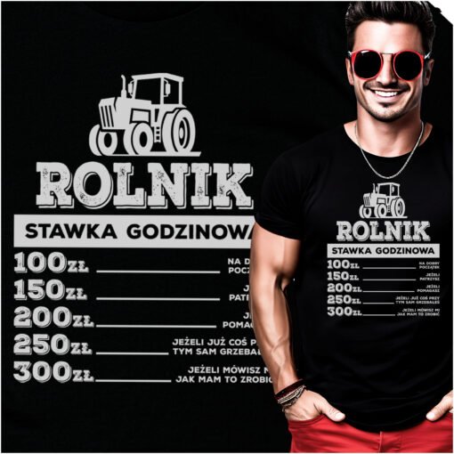 Koszulka Rolnik Stawka Godzinowa