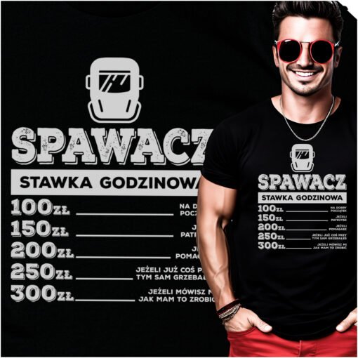 Koszulka Spawacz Stawka Godzinowa