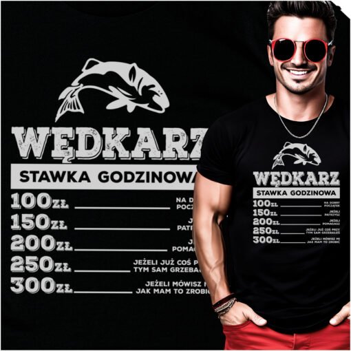 Koszulka Wedkarz Stawka Godzinowa
