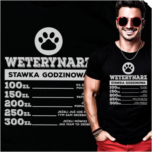 Koszulka Weterynarz Stawka Godzinowa