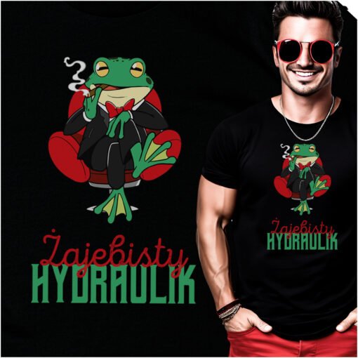 Koszulka Zajebisty Hydraulik Smieszna Zaba