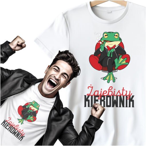Koszulka Zajebisty Kierownik Smieszna Zaba 1