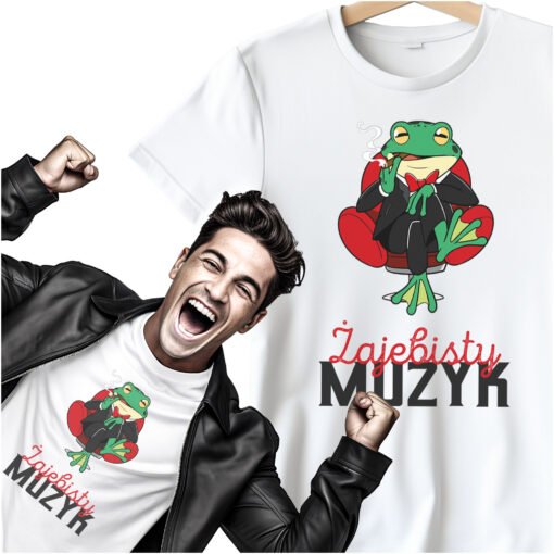 Koszulka Zajebisty Muzyk Smieszna Zaba 1