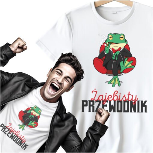 Koszulka Zajebisty Przewodnik Smieszna Zaba 1