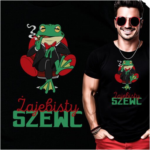 Koszulka Zajebisty Szewc Smieszna Zaba