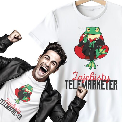 Koszulka Zajebisty Telemarketer Smieszna Zaba 1