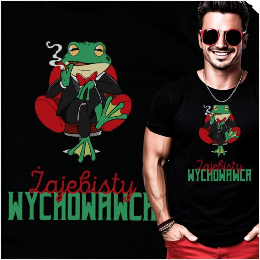 Koszulka Zajebisty Wychowawca Smieszna Zaba